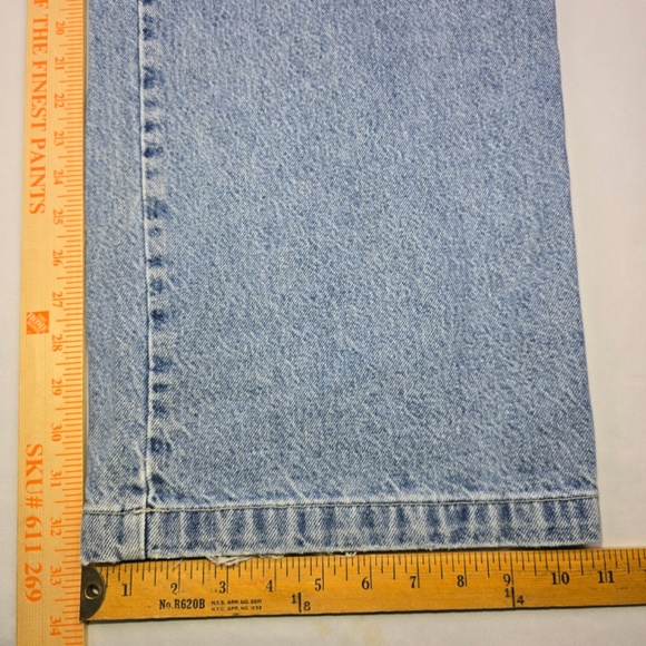 VTG- 90s JNCO J179 Pipes Easy Wide Leg Faded Denim Jeans 31x33 Skate Rave Y2K - Picture 15 of 15